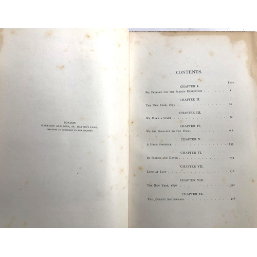 682 - NANSEN, F., 'Farthest North', Vol. 2 only. The Norwegian Polar Expedition 1893-1896. Maps present bu... 