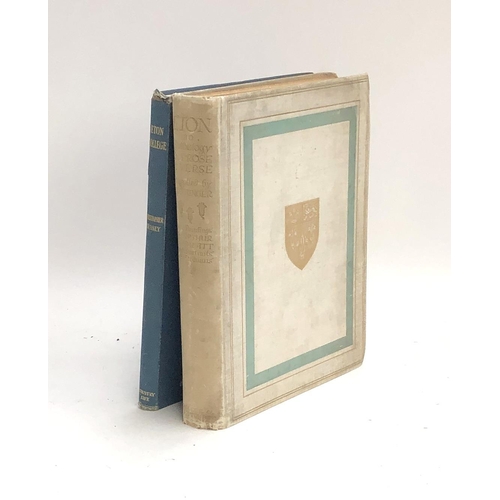 686 - BOOKS ETON COLLEGE: two books. 'Eton College', HUSSEY, Christopher, Country Life 3rd ed., 1940. And,... 