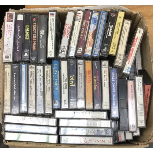 721 - CASSETTE TAPES: an eclectic mix of good classical and 20th C. rock/folk/jazz. Tom Waits, Charlie Par... 