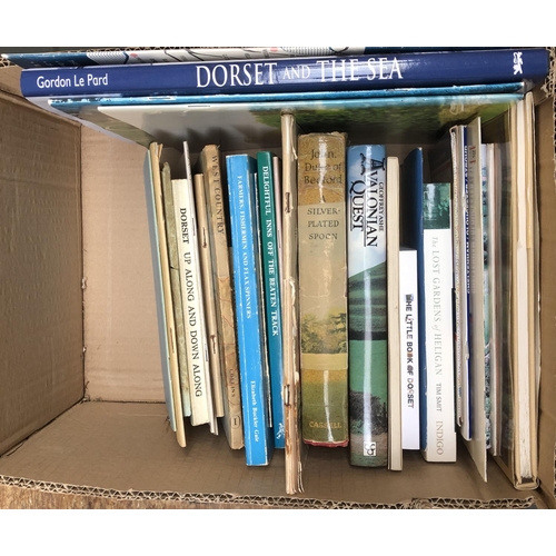 739 - WEST COUNTRY BOOKS/PAMPHLETS: some local interest. A box of books and pamphlets inc. The Duke of BED... 