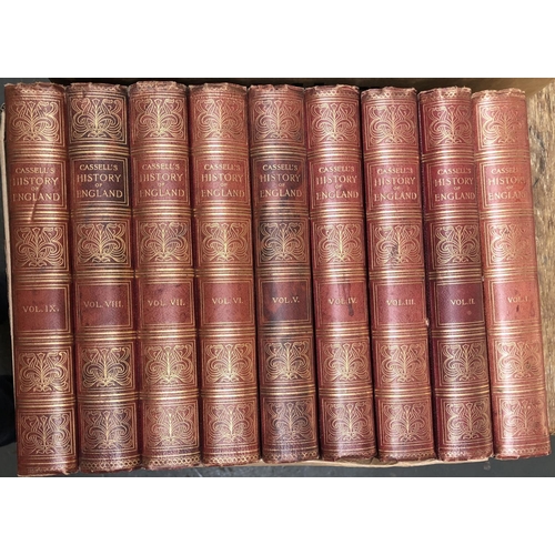 740 - BOOKS: 'Cassell's History of England' (nine vols.). Illus. Again, at least Good. Clean condition, bu... 