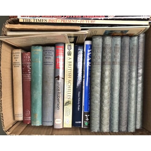 743 - WORLD WAR TWO BOOKS etc.: a box of books/pamphlets all in Good condition.