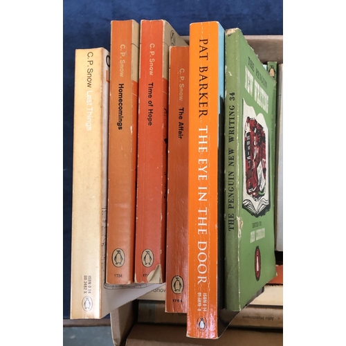 760 - PENGUIN BOOKS: three boxes of Penguin books in generally Good or better condition. A good number of ... 