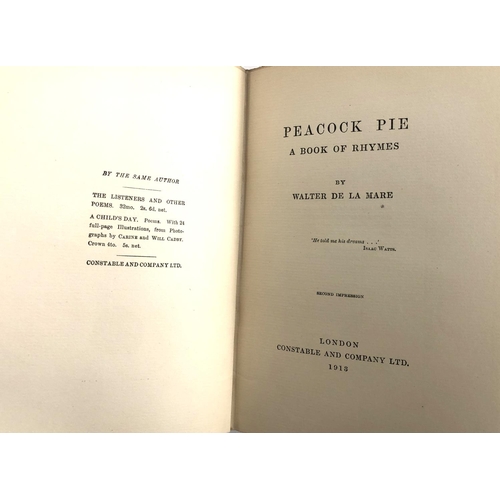 788 - SIGNED BOOK: 'Pigeon Pie', Walter de la MARE (2nd imp.) Please note: NOT signed by the author but by... 