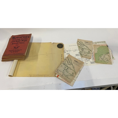 569 - Railway interest: SME sketch plan of Moorgate, various British Rail maps, Motorists Touring Guide; a... 