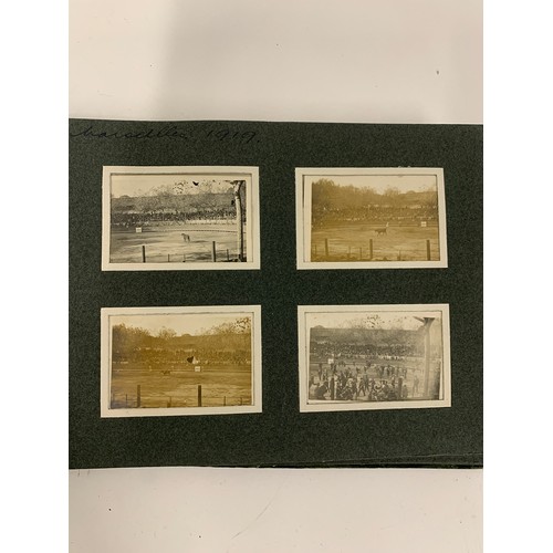 535 - An early 20th century photograph album c.1919 containing approx. 96 black and white photographs main... 