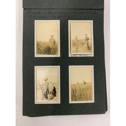 535 - An early 20th century photograph album c.1919 containing approx. 96 black and white photographs main... 