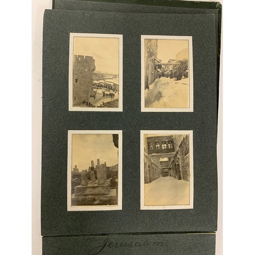 535 - An early 20th century photograph album c.1919 containing approx. 96 black and white photographs main... 