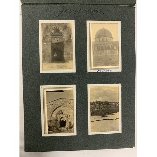 535 - An early 20th century photograph album c.1919 containing approx. 96 black and white photographs main... 