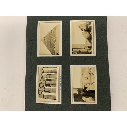 535 - An early 20th century photograph album c.1919 containing approx. 96 black and white photographs main... 