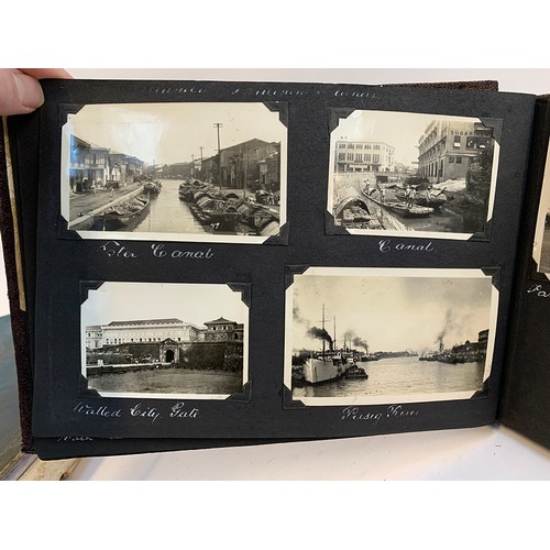 547 - A good early 20th century photograph album c.1928-1940, containing approx. 180 holiday photographs a... 