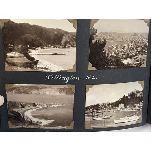 547 - A good early 20th century photograph album c.1928-1940, containing approx. 180 holiday photographs a... 