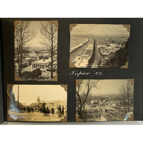 547 - A good early 20th century photograph album c.1928-1940, containing approx. 180 holiday photographs a... 