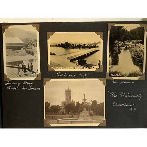 547 - A good early 20th century photograph album c.1928-1940, containing approx. 180 holiday photographs a... 