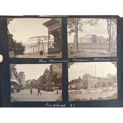 547 - A good early 20th century photograph album c.1928-1940, containing approx. 180 holiday photographs a... 