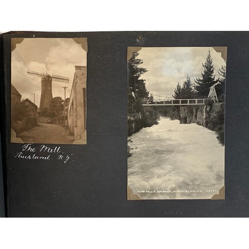 547 - A good early 20th century photograph album c.1928-1940, containing approx. 180 holiday photographs a... 