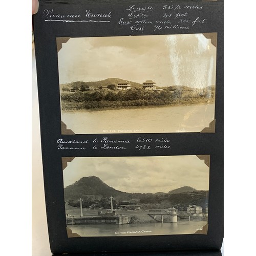 547 - A good early 20th century photograph album c.1928-1940, containing approx. 180 holiday photographs a... 