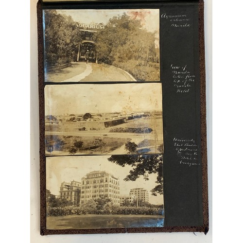 547 - A good early 20th century photograph album c.1928-1940, containing approx. 180 holiday photographs a... 