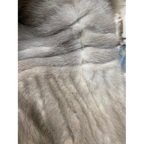 818 - A vintage David Jackson of Eastbourne silver fox fur coat