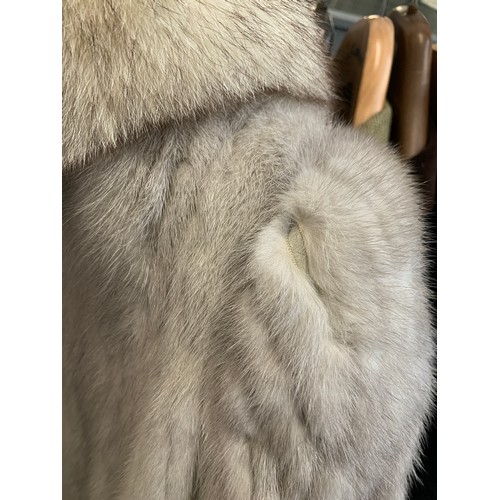 818 - A vintage David Jackson of Eastbourne silver fox fur coat