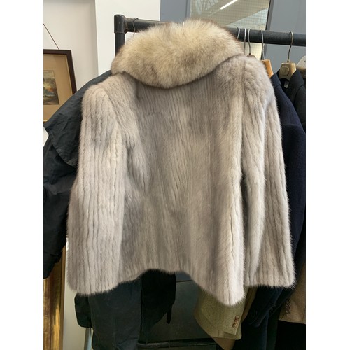 818 - A vintage David Jackson of Eastbourne silver fox fur coat