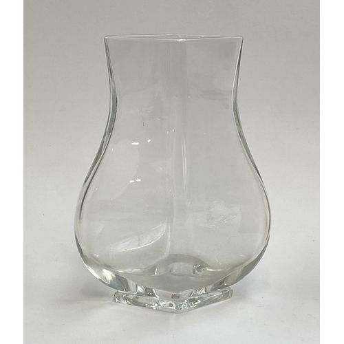 76 - A Baccarat glass vase, 20cm high