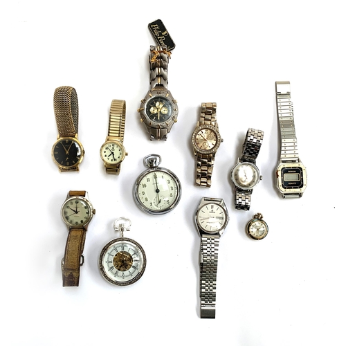 52 - A quantity of watches to include Ingersoll pocket watch; Timex; Oris; Philip Persio; Saxon; Lorus et... 