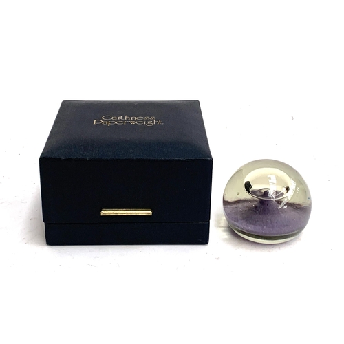 155 - A boxed Caithness 'Space Beacon' paperweight, designed by Colin Terris, numbered 89/500, 6.5cmH