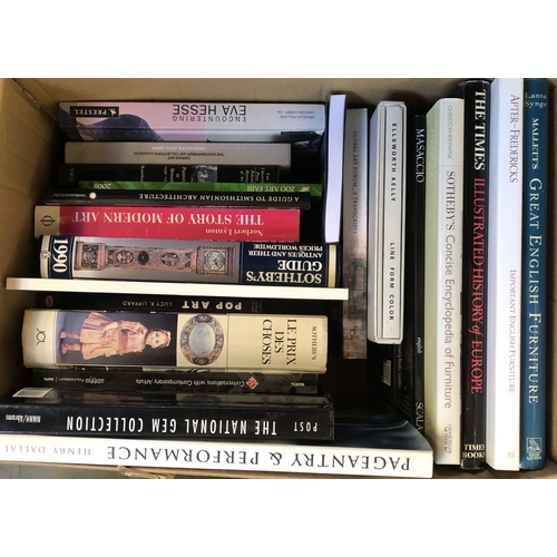 418 - ART BOOKS: two boxes of books on art in general (not catalogues or auction catalogues).