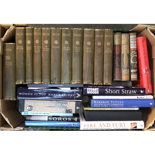 429 - BOOKS: a miscellany. Three boxes - Middle East, Balzac (a uniform run), and others.