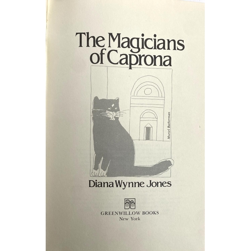 492 - COLLECTABLE BOOK: Diana WYNNE-JONES, 'The Magicians of Caprona' 1st US, Greenwillow 1980. VG/VG. Ded... 