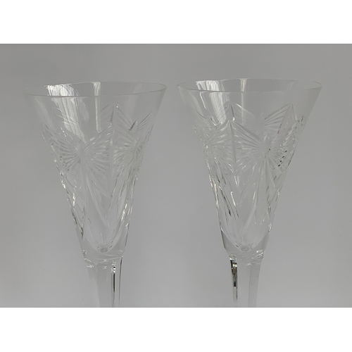 202 - A Baccarat crystal vase of cylindrical form, 20cmH; Stuart crystal candlestick holder; Webb crystal ... 