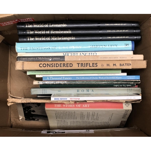 517 - A quantity of various artist, art gallery, and art history books; together with various misc poetry ... 