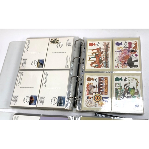 372 - A large quantity of PHQ cards in three albums, together with an album of phonecards