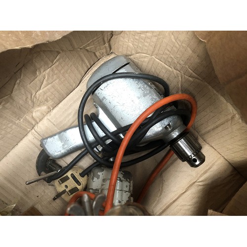 1116 - A mixed box of hand drills and electric drills