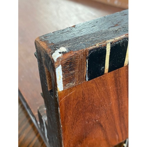 723 - A French Art Deco maccasar ebony dining table, rectangular moulded top, on fluted tapering legs, 176... 