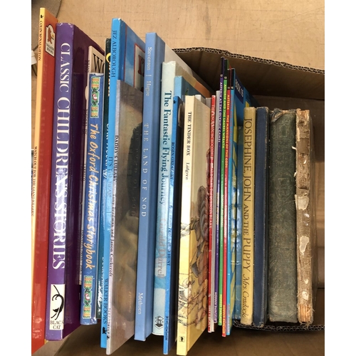 396 - CHILDREN'S BOOKS. Two boxes of modern and vintage  children's books, most in VG condition. The latte... 