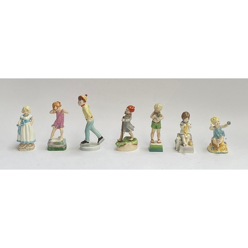 184 - A further complete set of seven Royal Worcester days of the week children figurines