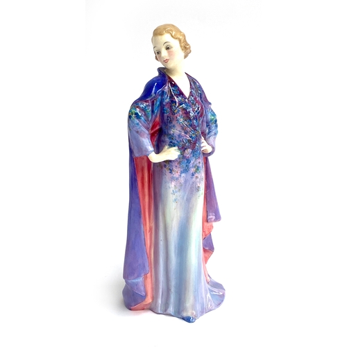 206 - An Royal Doulton Art Deco figurine, 'Clotilde', designed by Leslie Harradine, model no. HN1599, 18.5... 