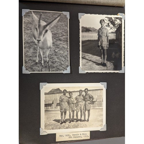 421 - Two 1950s photo albums of Aden and Khartoum belonging to L.A.C. Roy Grix, stationed at Steamer Point... 