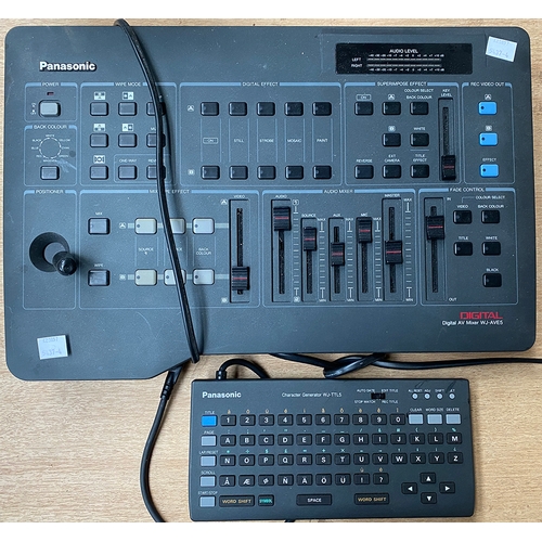 324 - A MTR Six-Four-Two Series 2 mixer; together with a A Panasonic Digital AV Mixer WJ-AVE5; and a Panas... 