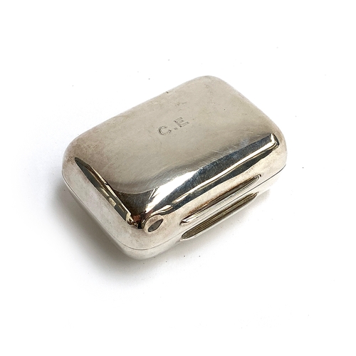 77 - A silver Asprey pill box, with gilded interior, 7cmW, 73g