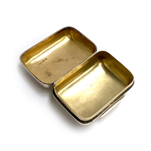 77 - A silver Asprey pill box, with gilded interior, 7cmW, 73g