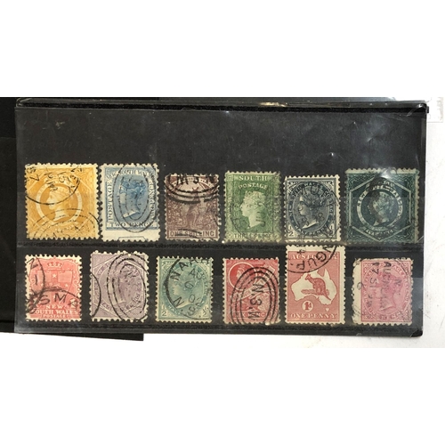 415 - A quantity of definitive and commemorative stamps, many Victorian, to include New South Wales five p... 