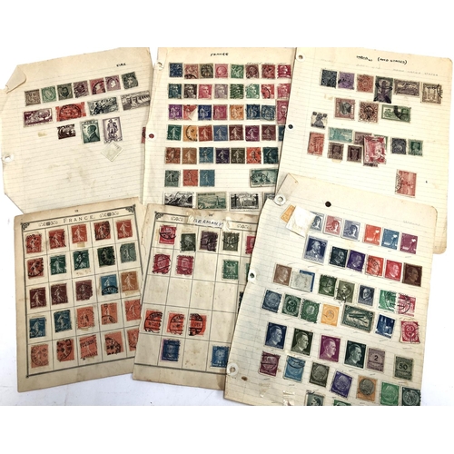 415 - A quantity of definitive and commemorative stamps, many Victorian, to include New South Wales five p... 