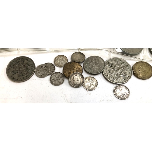 64 - A small quantity of British coins to include pre 1947 silver, three pence 1878, 1895, etc