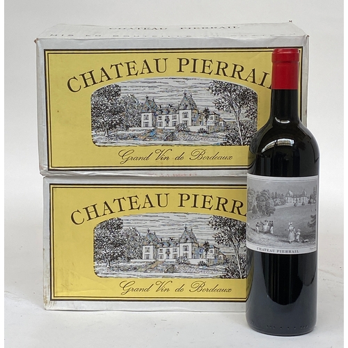 2042 - 2018 Chateau Pierrail Grand Vin du Bordeaux, 12x75cl