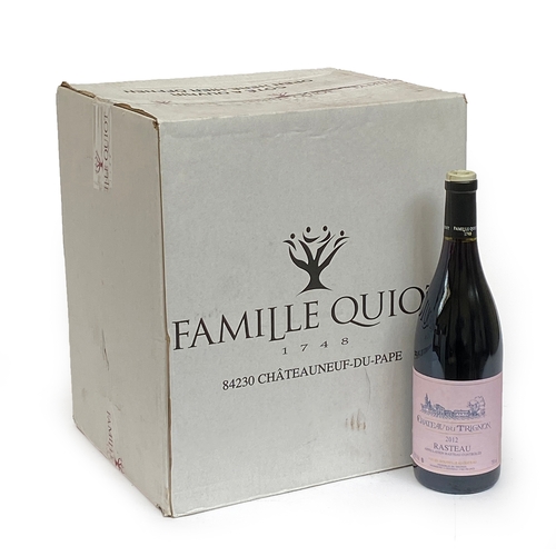 2043 - Famille Quiot Chateau du Trignon Rasteau 2012, 12x75cl