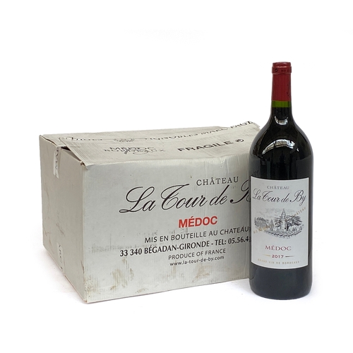 2045 - Chateau La Tour de By, Medoc 2017, 5 magnums (150cl)