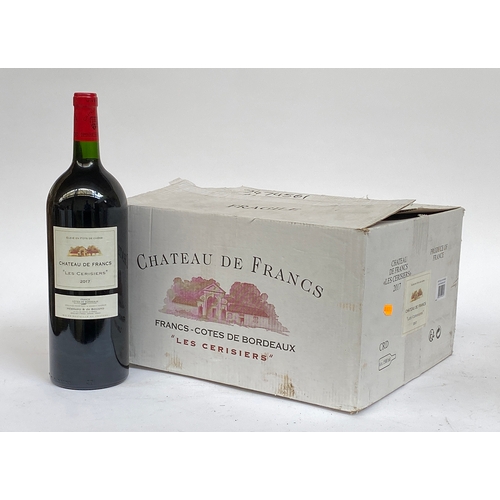 2047 - Chateau de Francs Les Cerisiers, 2016, 6 magnums (150cl)